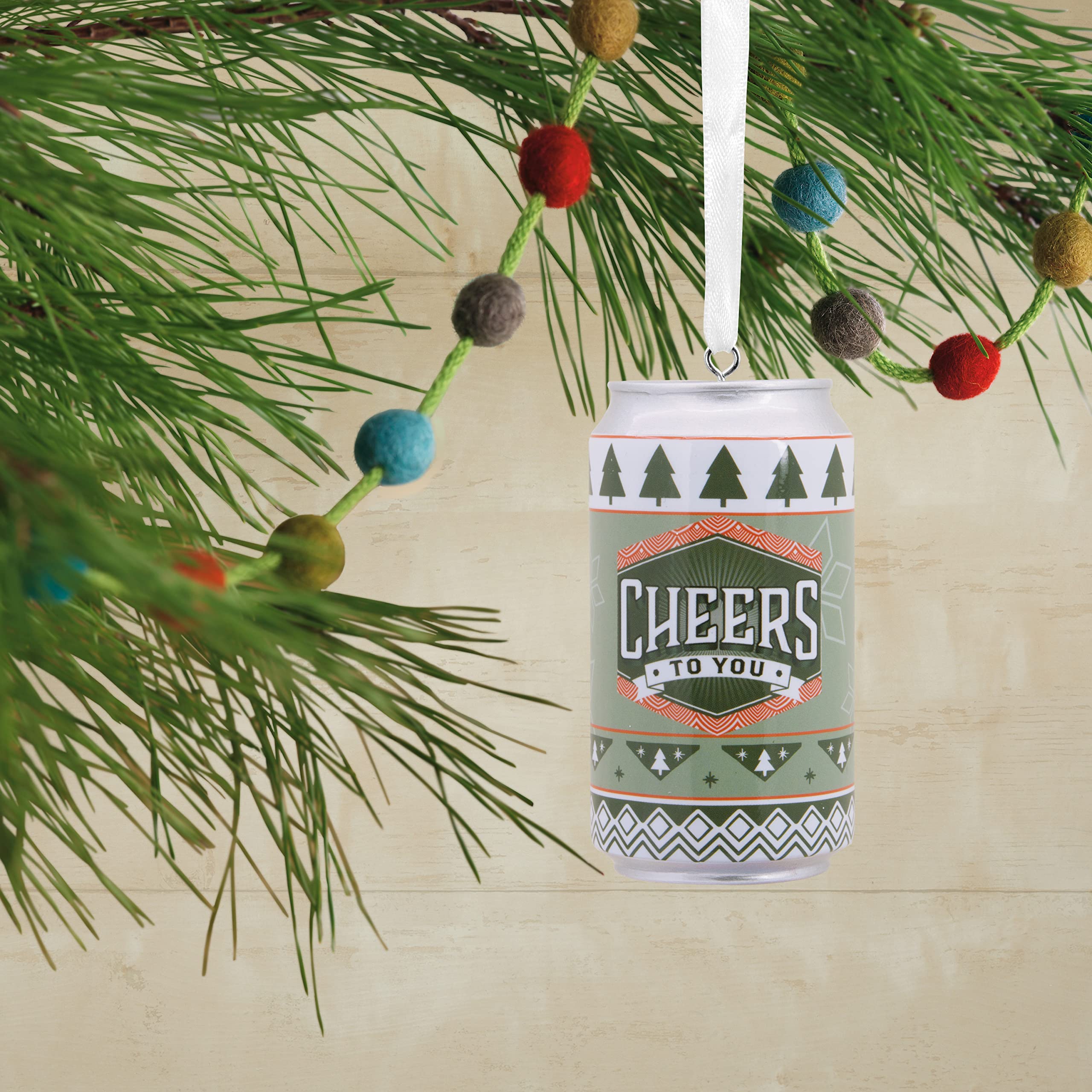 Amazon.com: Hallmark Cheers to You Beer Can Christmas Ornament